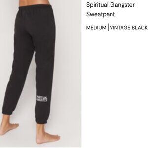 BNWT Spiritual Gangster Sweatpant, Vintage Black, Size M Medium